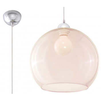 Lampa навісна Sollux Ligthing Ball, 30cm, E27 1x60W, transparentna