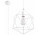 Lampa навісна Sollux Ligthing Gaspere, 25cm, E27 1x60W, білий