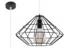 Lampa навісна Sollux Ligthing Umberto, 33cm, E27 1x60W, чорний