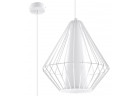 Lampa навісна Sollux Ligthing Demi, 28cm, E27 1x60W, білий