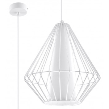 Lampa навісна Sollux Ligthing Celta, 25cm, E27 1x60W, білий