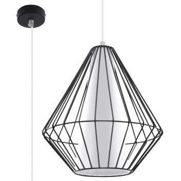 Lampa навісна Sollux Ligthing Demi, 28cm, E27 1x60W, білий