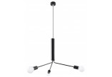 Żyrandol Sollux Ligthing Duomo 3M, 25cm, E27 3x60W, чорний