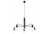 Żyrandol Sollux Ligthing Duomo 5, 64cm, E27 5x60W, чорний