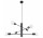 Żyrandol Sollux Ligthing Duomo 6, 60cm, E27 6x60W, чорний