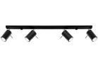 Plafon Sollux Ligthing Ring 4L, 80cm, 4xGU10 LED 6W, чорний