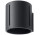 Бра Sollux Ligthing Inez, 10cm, круглий, GU10 1x40W, чорний