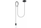 Lampa навісна Sollux Ligthing Edison 1, E27 1x60W, чорний