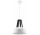 Lampa навісна Sollux Ligthing Casco, 30cm, E27 1x60W, білий/чорні дерево