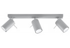 Plafon Sollux Ligthing Ring 3, 8x45cm, 3xGU10 LED 6W, сірий