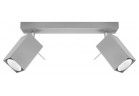 Plafon Sollux Ligthing Merida 2, 8x30cm, 2xGU10 LED 6W, сірий