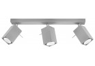 Plafon Sollux Ligthing Merida 3, 8x45cm, 3xGU10 LED 6W, сірий