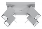 Plafon Sollux Ligthing Merida 4, 25x25cm, 4xGU10 LED 6W, сірий