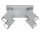 Plafon Sollux Ligthing Merida 4, 25x25cm, 4xGU10 LED 6W, сірий