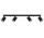 Plafon Sollux Ligthing Merida 4L, 8x80cm, 4xGU10 LED 6W, чорний