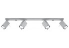 Plafon Sollux Ligthing Merida 4L, 8x80cm, 4xGU10 LED 6W, сірий