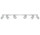 Plafon Sollux Ligthing Merida 6L, 8x120cm, 6xGU10 LED 6W, сірий
