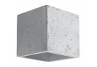 Бра Sollux Ligthing Quad, 12cm, beton, квадратний, 1xG9 LED 4,5W, сірий