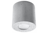 Plafon Sollux Ligthing Orbis, 10cm, beton, круглий, 1xGU10 LED 6W, сірий