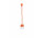 Lampa навісна Sollux Ligthing Diego 3, 16cm, 3xE27 60W, pomarańczowy