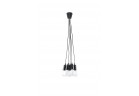 Lampa навісна Sollux Ligthing Diego 5, 24cm, 5xE27 60W, чорний