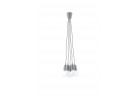Lampa навісна Sollux Ligthing Diego 5, 24cm, 5xE27 60W, сірий