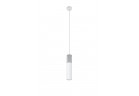 Lampa навісна Sollux Ligthing Borgio 1, 8cm, GU10 1x40W, білий/beton