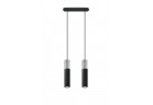 Lampa навісна Sollux Ligthing Borgio 2, 6x34cm, GU10 2x40W, чорний/beton