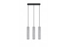 Lampa навісна Sollux Ligthing Luvo 3, 7x40cm, GU10 3x40W, чорний/beton