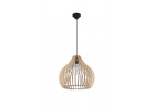 Lampa навісна Sollux Ligthing Aprilla, 43cm, E27 1x60W, чорний/naturalne дерево