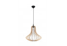 Lampa навісна Sollux Ligthing Elza, 40cm, E27 1x60W, чорний/naturalne дерево