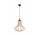 Lampa навісна Sollux Ligthing Elza, 40cm, E27 1x60W, чорний/naturalne дерево