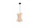 Lampa навісна Sollux Ligthing Oriana, 30cm, E27 1x60W, чорний/naturalne дерево