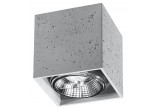 Plafon Sollux Ligthing Cullo, 14cm, beton, GU10 1x40W, сірий