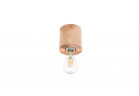 Plafon Sollux Ligthing Salgado, 10cm, круглий, E27 1x60W, naturalne дерево