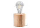 Lampa biurkowa Sollux Ligthing Salgado, 10cm, кругла, E27 1x60W, naturalne дерево
