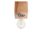 Plafon Sollux Ligthing Abel, 10cm, квадратний, E27 1x60W, naturalne дерево