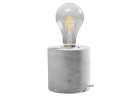 Lampa biurkowa Sollux Ligthing Salgado, 10cm, кругла, beton, E27 1x60W, сірий