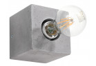 Бра Sollux Ligthing Abel, 10cm, квадратний, beton, E27 1x60W, сірий