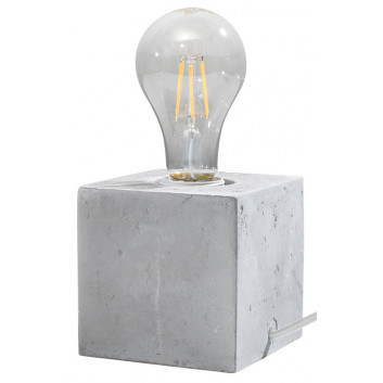 Бра Sollux Ligthing Abel, 10cm, квадратний, beton, E27 1x60W, сірий