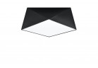 Plafon Sollux Ligthing Hexa 35, 40cm, E27 2x60W, чорний