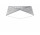 Plafon Sollux Ligthing Hexa 45, 50cm, E27 3x60W, srebrne cekiny