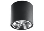 Plafon Sollux Ligthing Tiube, 12cm, круглий, GU10 1x40W, сірий