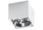 Plafon Sollux Ligthing Blake, 12cm, квадратний, GU10 1x40W, білий