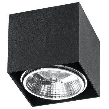 Plafon Sollux Ligthing Blake, 12cm, квадратний, GU10 1x40W, сірий