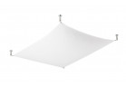Plafon Sollux Ligthing Luna 1, 80x105cm, G13 2x18 W, білий/хром