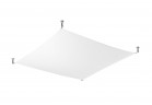 Plafon Sollux Ligthing Luna 2, 105x105cm, G13 4x18 W, білий/хром