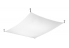 Plafon Sollux Ligthing Luna 3, 130x105cm, G13 6x18 W, білий/хром
