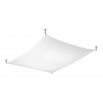 Plafon Sollux Ligthing Luna 2, 105x105cm, G13 4x18 W, білий/хром