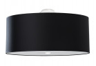 Plafon Sollux Ligthing Otto 70, круглий, 70x70cm, E27 6x60W, чорний/білий